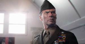 Clint Eastwood as Gunnery Sgt. Tom Highway from the movie "Heartbreak Ridge".
